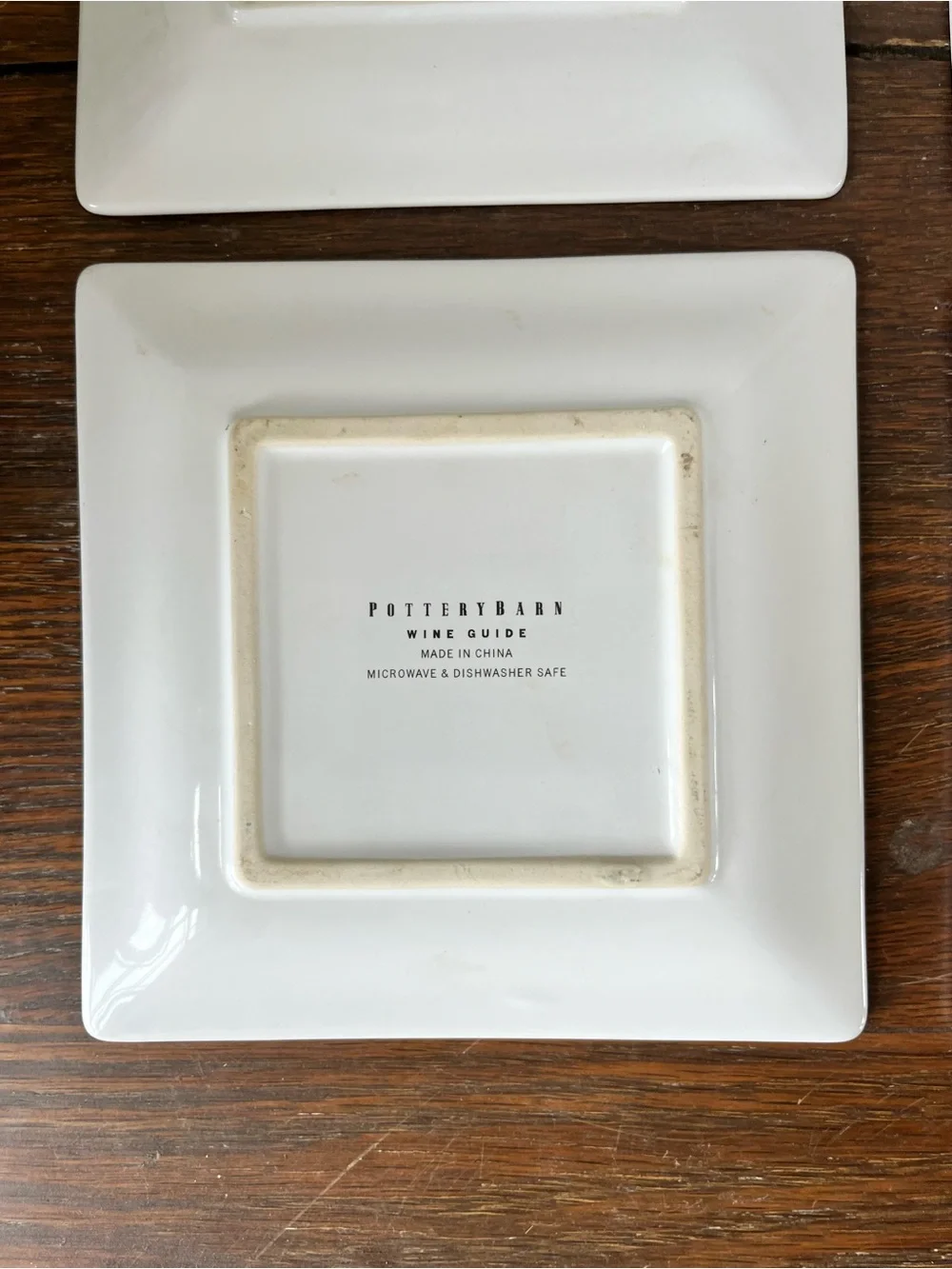 Pottery Barn Wine Guide Appetizer Plates (4)